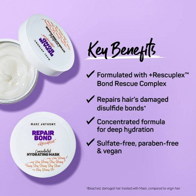 Marc Anthony Repair Bond + Rescuplex Concentrated Hydration Hair Mask - 8oz