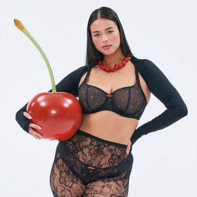 Parade Women's 2pk Silky Mesh Fashion Cheeky Underwear - Farmers Market/Eightball S: Recycled Nylon, Mid Rise, Cotton Gusset