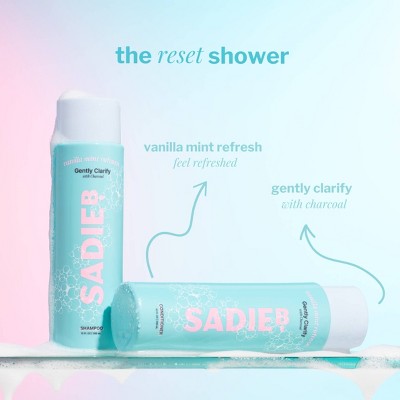 SadieB Vanilla Mint Refresh - Gently Clarify Shampoo - 10 oz: For All Hair Types, Paraben-Free, Silicone-Free, Sulfate-Free
