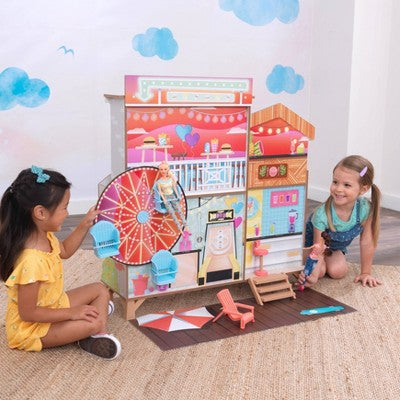 KidKraft Ferris Wheel Fun Beach House Wooden 360-Play Dollhouse with 19 Accessories (LOCAL PICKUP ONLY)