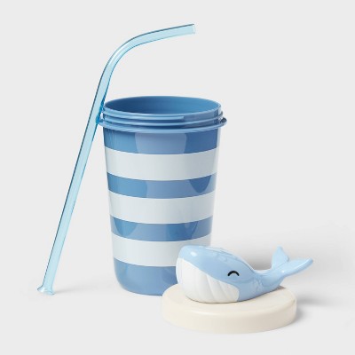 17 fl oz Tumbler with Figural Whale Lid Blue - Sun Squad