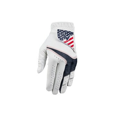Callaway Adult Weather Spann USA Gloves - White L