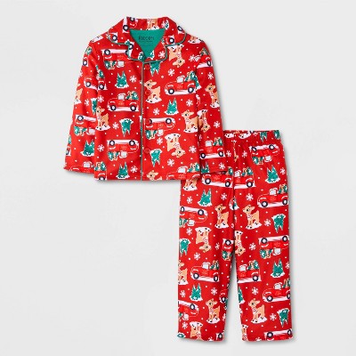 Toddler 2pc Rudolph Christmas Pajama Set - Red 5T