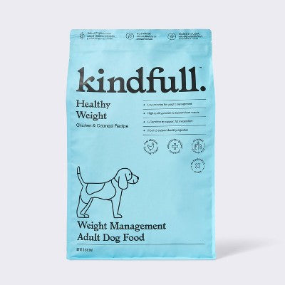 Chicken and Oatmeal Recipe Healthy Weight Dry Dog Food - Kindfull 13lbs