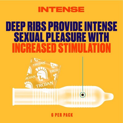 Trojan Pleasure Pack Lubricated Condoms - 12ct