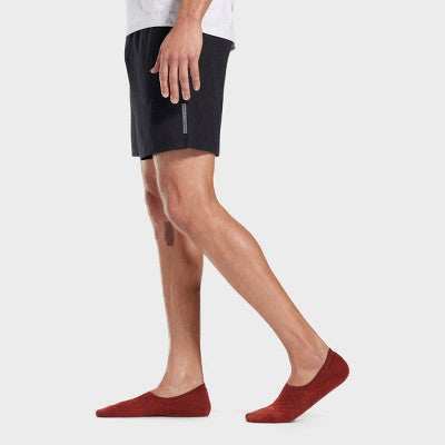Pair of Thieves Men's 6pk No Show Socks - Dark Red 6-12