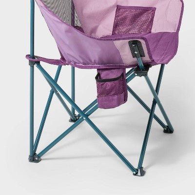 Folding Club Outdoor Portable Camping Chair Purple - All In Motion (LOCAL PICKUP ONLY)