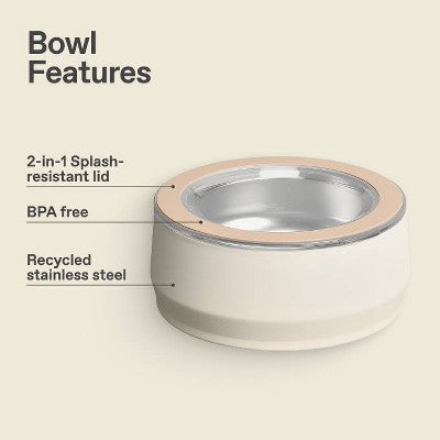Stanley Stainless Steel All Day 3 Cup Pet Bowl - Cream