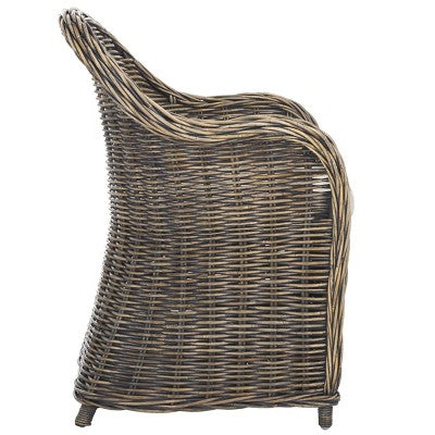 Callista Club Chair - SEA7001 - Black Wash - Safavieh (LOCAL PICKUP ONLY)