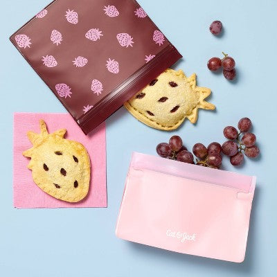 2pk Peva Reusable Snack Bags - Cat & Jack Strawberry