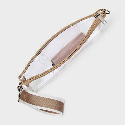 Game Day Clear Wristlet Clutch - Wild Fable Gold