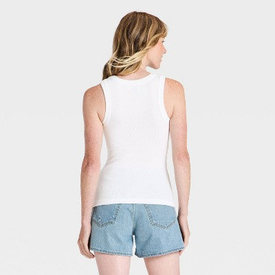 Women's Iconic Crew Tank Top - Universal Thread White L