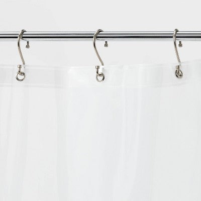 3pk PEVA Medium Weight Shower Liner Clear - Threshold