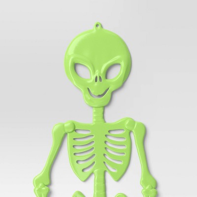 60" 3D Jointed Alien Skeleton Halloween Decorative Prop Green - Hyde and EEK! (LOCAL PICKUP ONLY)