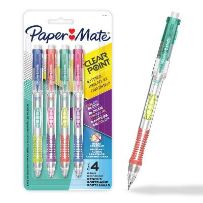 Paper Mate 4ct Clearpoint Color Block