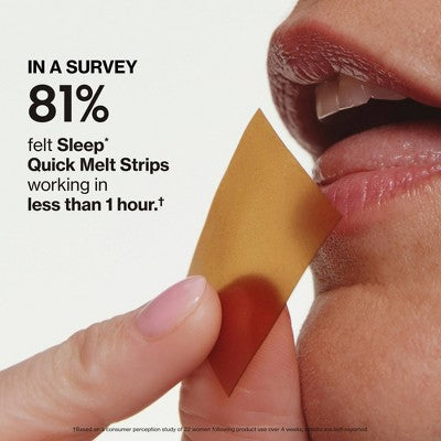 Love Wellness Sleep Quick Melt Strips - Occasional Sleeplessness Support - Cranberry - 15ct