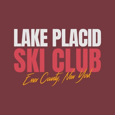 Men's Ski Club Long Sleeve T-Shirt - Burgundy XL