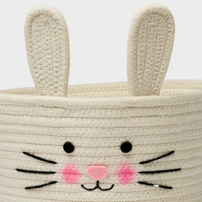 Easter Bunny Rope Basket White - Spritz