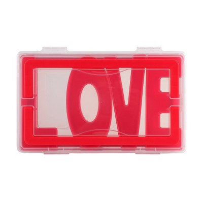 Cook With Color Love Sentiment Snack Box Food Storage Container