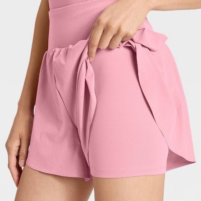 Women's Active Light High-Rise Flutter Run Shorts 3" XXL