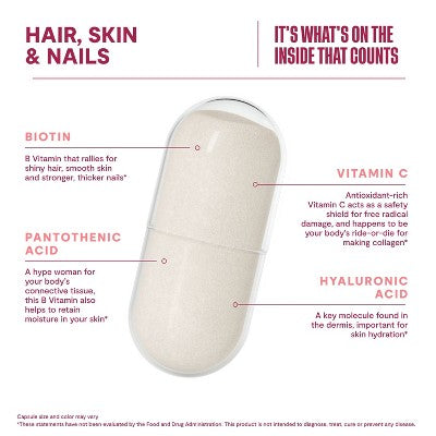 HABIT Hair Skin and Nails Vegan Capsules - 60ct