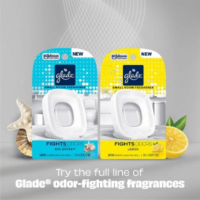 Glade SmallRoom FreshenerStarter Kit forBathrooms&Small Spaces - Lemon - 0.25oz: Non-Powered Oil