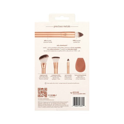 EcoTools Precious Metals Face Blend and Sculpt Brush Set - 4pc