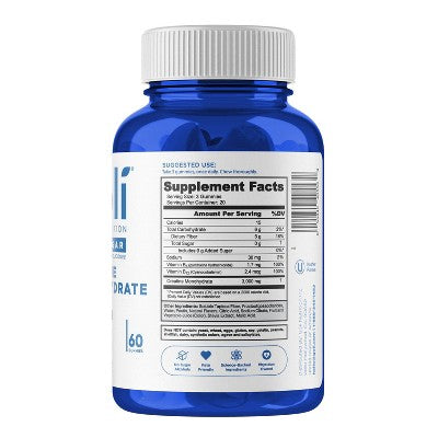 Goli Nutrition Creatine Monohydrate Sugar Free Vegan Dietary Supplement Gummies - 60ct
