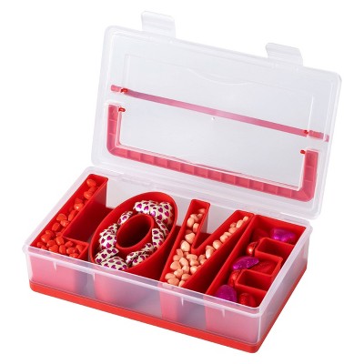 Cook With Color Love Sentiment Snack Box Food Storage Container