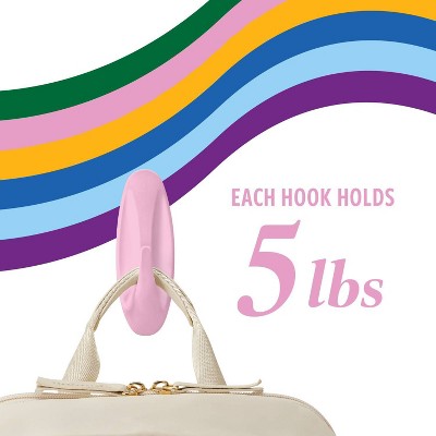 Command Damage-Free Large Designer Hook Lilac Lemonade