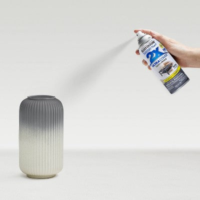 Rust-Oleum 12oz Painters Touch 2X Ultra Cover Spray Paint Gray: Satin Finish, Interior & Exterior, Enamel Base