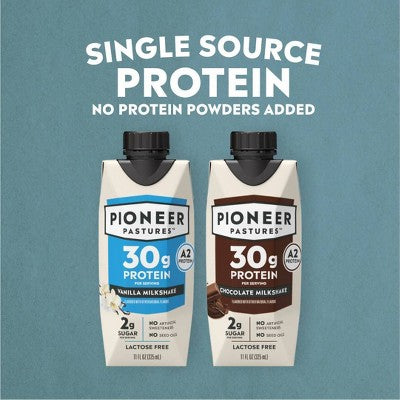 Pioneer Pastures High Protein Nutritional Milkshake - Vanilla - 44 fl oz/4pk
