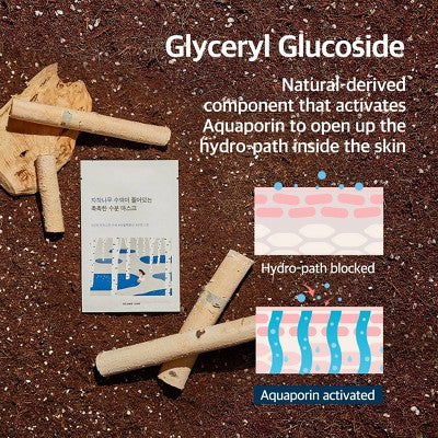 Round Lab Birch Moisturizing Sheet Mask: Cooling, Brightening, Hydrating for Normal to Dry Skin