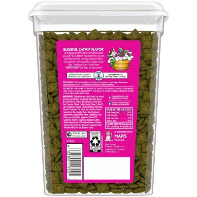 Temptations Blissful Catnip Flavor Crunchy Cat Treats - 16oz