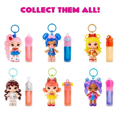 Yummiland x Licensed Sweets Lip Gloss Doll: Bazooka Bubble Gum Includes DIY Lip Gloss + Removable Keychain