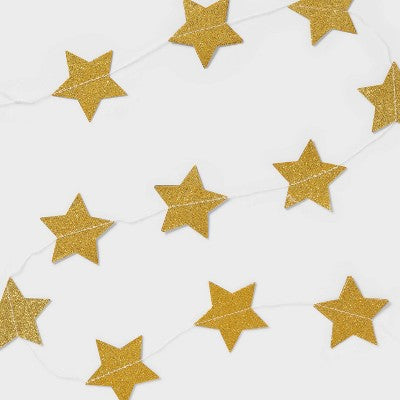 New Year's Eve Gold Stars Paper Garland - Spritz