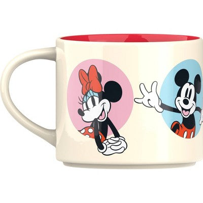 Zak Designs Mickey and Minnie 15oz Modern Ceramic Mug