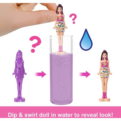 Barbie Mini BarbieLand Color Reveal 1.5" Doll with Surprise Water Reveal