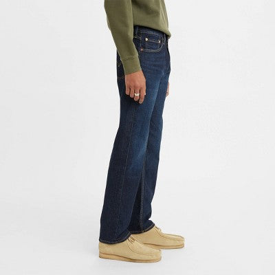 Levi's Men's 505 Regular Fit Straight Leg Jeans - Dark Wash 40x30