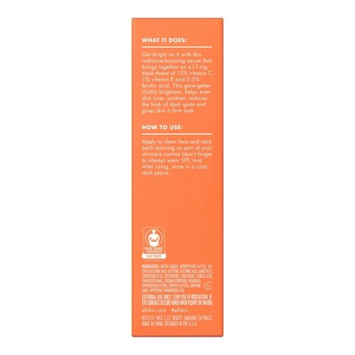 e.l.f. SKIN Bright Icon Vitamin C + E + Ferulic Face Serum - 1 fl oz