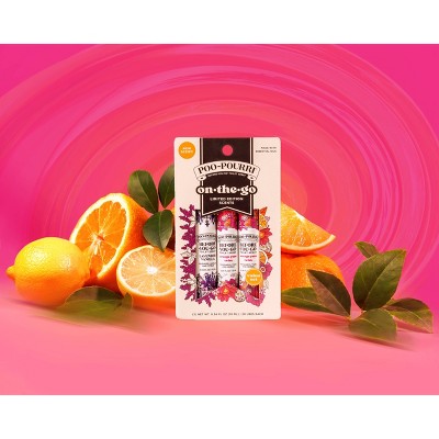 Poo-Pourri 3pk Spring 2025 Edition 'On The Go' Toilet Spray 10ml