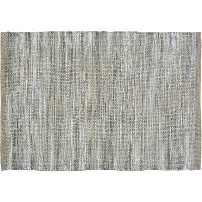 2'x3' Woven Accent Rug Gray - Threshold: Handmade Rectangle, Multi-Stripe, Jute & Cotton, Indoor Use (LOCAL PICKUP ONLY)