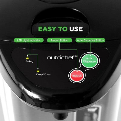NutriChef 5 Liter Electric Water Boiler & Warmer - Digital Hot Pot Water Kettle with 5 Temperature Settings and Safety Lock (LOCAL PICKUP ONLY)
