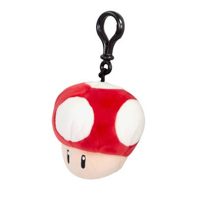 Club Mocchi Mocchi Super Mario Mushroom Plush Clip-On