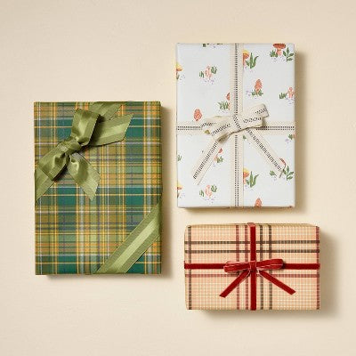 3pk Ribbon Set Green/Red/White - Hearth & Hand with Magnolia