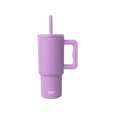 Simple Modern 24oz Trek Hydrangea Straw Tumbler Purple