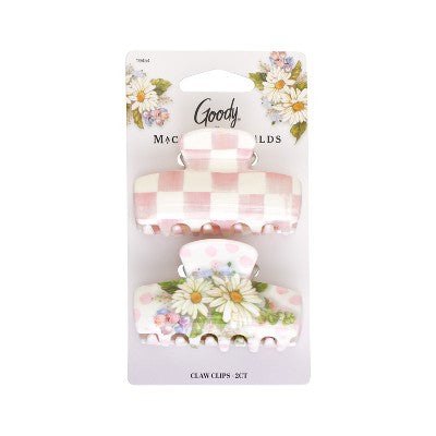 Goody x MacKenzie Childs Medium Claw Clip - Pink: Hair Styling, All Hair Types, 2 Pieces