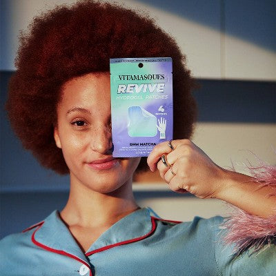 Vitamasques REVIVE DHM+Matcha Vitamin Hydrogel Face Patches - 4 patch