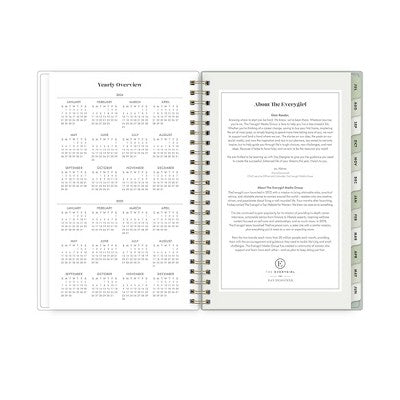 The Everygirl X Day Designer 2024-25 Weekly/Monthly Planner with Notes 8"x5" Wirebound Soft Sage