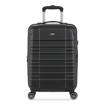 SWISSGEAR Cascade II Hardside Carry On Spinner Suitcase - Black: